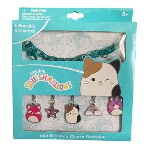 Squishmallows Mix & Match Charm Bracelet Set NEW